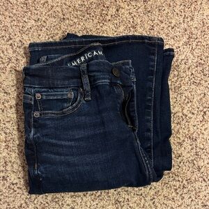 NWT American Eagle Women's Dark Blue Flare Jeans